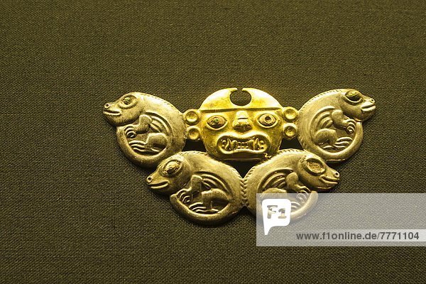 nahe  Ausgrabungsstätte  Museum  Komplexität  Gold  Gegenstand  Peru  Südamerika  Trujillo