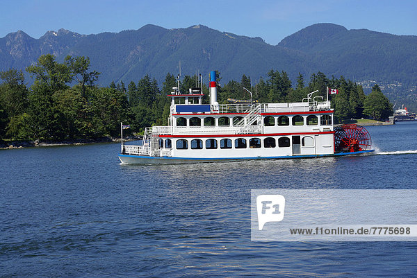 Paddle steamer in Vancouver  Canada
