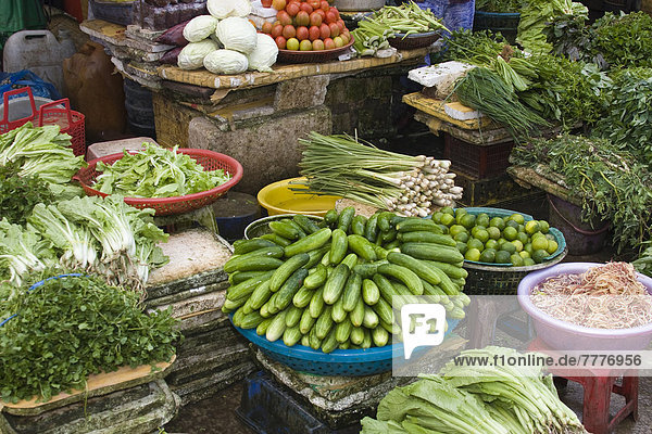 Gemüseverkauf auf dem Markt