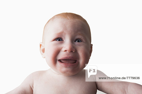 weinen  Portrait  Junge - Person  schießen  Studioaufnahme  Baby