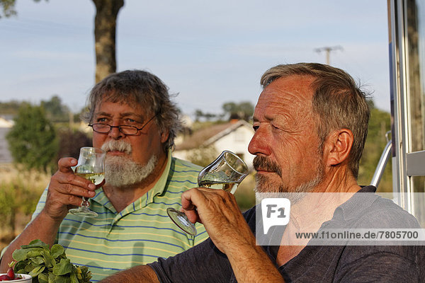 Männer trinken Aperitif