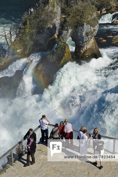 Waterfalls of Shaffahusen  Switzerland                                                                                                                                                              