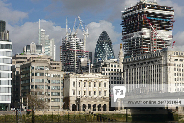 Wohnhaus Großbritannien Gebäude London Hauptstadt Großstadt moderne Architektur England