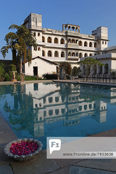 Ländliches Motiv ländliche Motive Ehrfurcht Palast Schloß Schlösser Reichtum Asien Indien Rajasthan