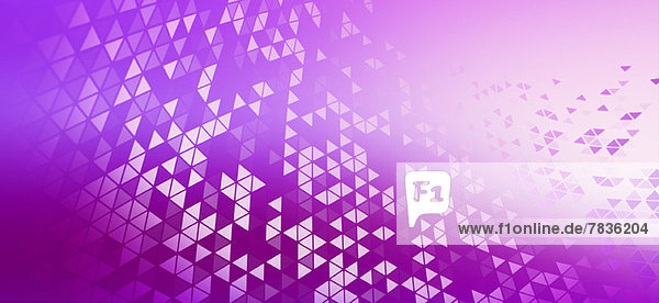 Ein Muster von Dreiecken auf violettem Hintergrund