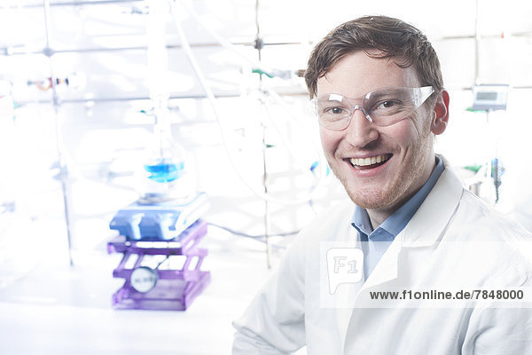 Germany  Portrait of young scientist smiling
