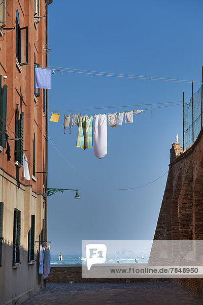 Italien Venedig Waschstraße in Cannaregio