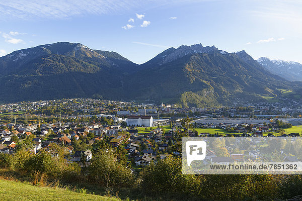 Österreich  Vorarlberg  Blick auf Mattersburg und Breithorn