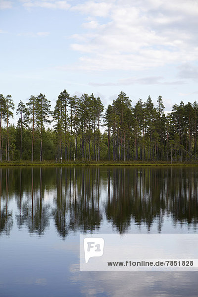Sweden  View of lake at Dalarna