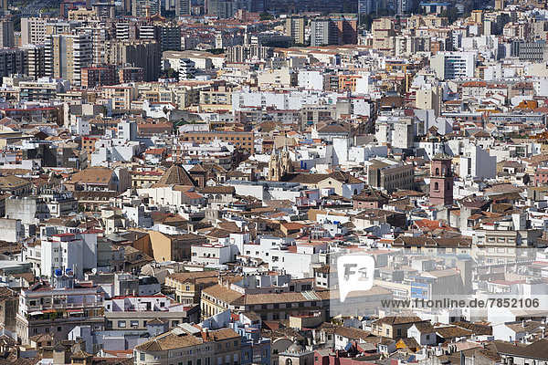 Spain  Malaga  cityscape
