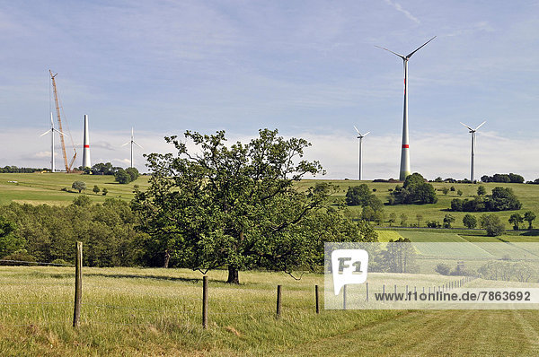 Deutschland Hessen Windpark
