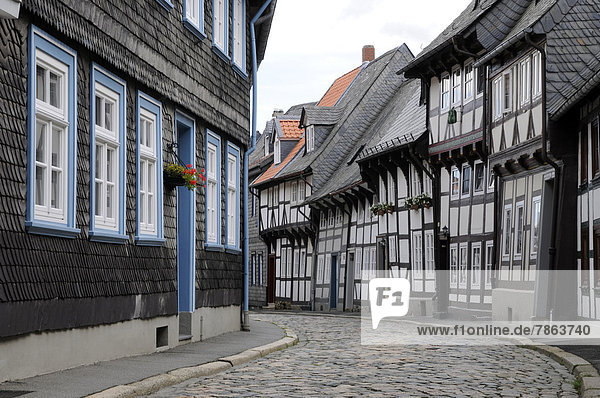 Gasse Stadt Deutschland Goslar Niedersachsen alt