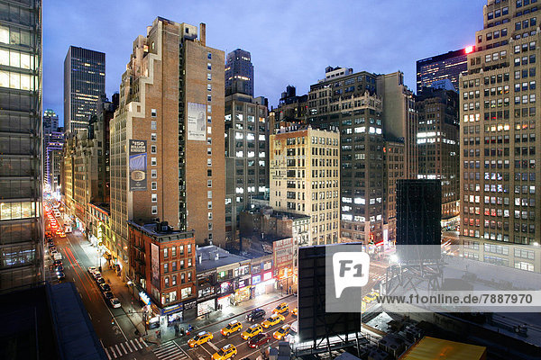 Eighth Avenue and 40th Avenue  Manhattan  New York City  New York State  USA