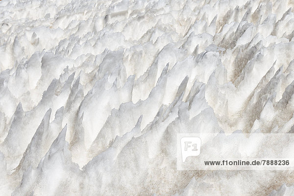 Eis und Schneestrukturen  Reserva Nacional de Fauna Andina Eduardo Abaroa  Anden  Bolivien