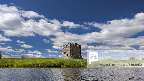 Burgruine Threave Castle am Fluss Dee