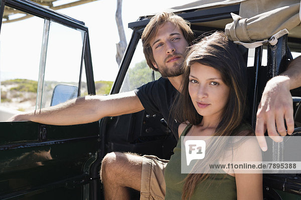 Couple in a SUV