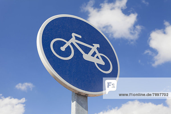 Verkehrsschild Fahrradweg