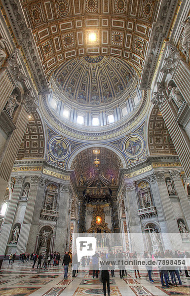 St. Peter's Basilica  dome area and the papal altar