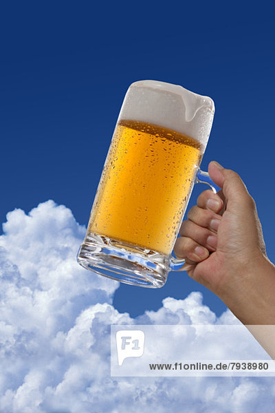 Wolke  Himmel  blau  Bier