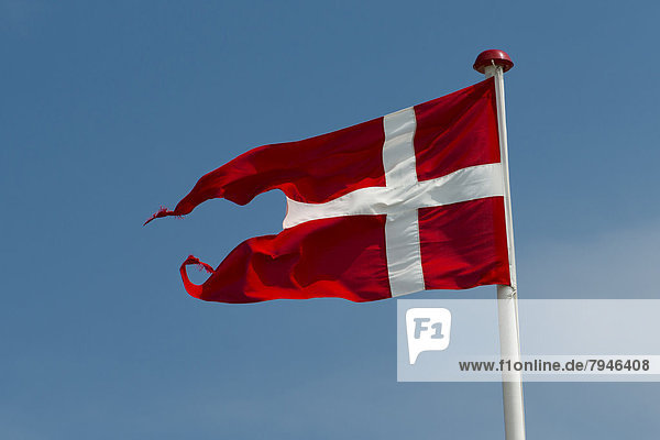 Dänische Flagge oder Fahne