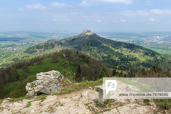 Germany  Baden Wuerttemberg  View of Hohenzollern Castle