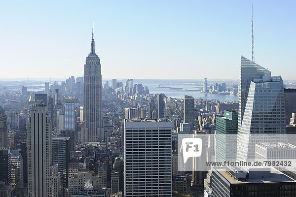 USA  New York State  New York City  Blick auf das Empire State Building in Manhattan
