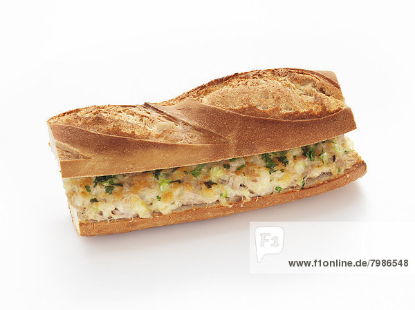französisch Brot schmelzen Thunfisch