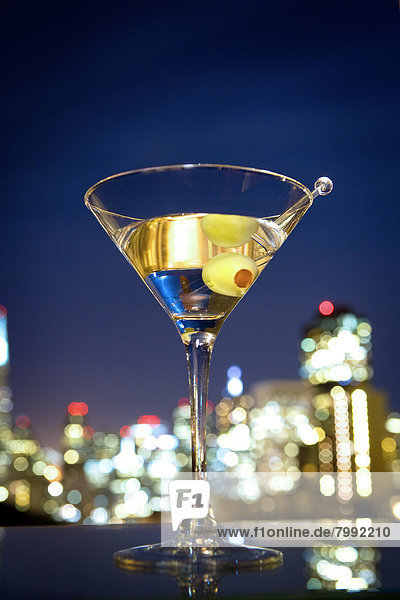 Skyline Skylines Hintergrund Martini Wodka