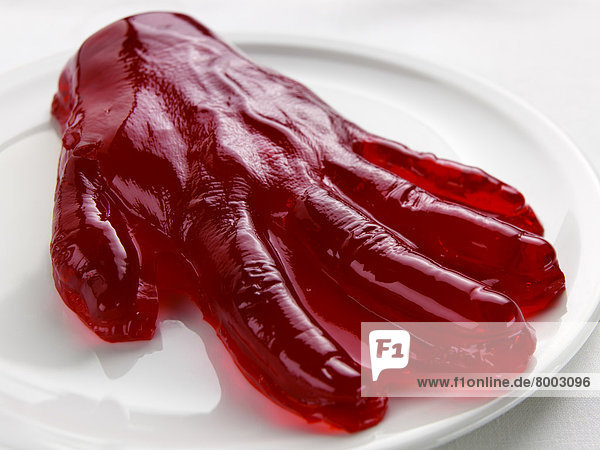 rot Marmelade Götterspeise