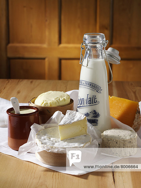 französisch Milchprodukt Produktion