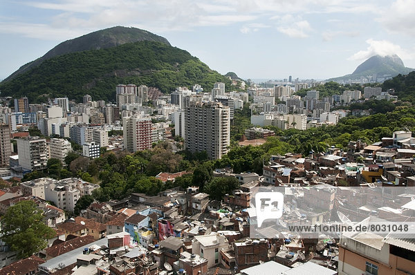 View of the city of favela Favela rio de janeiro brazil