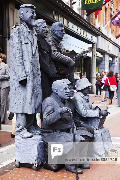 Statue of six men on grafton street Dublin city county dublin ireland