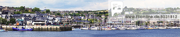 A busy harbour and waterfront Kinsale county cork ireland