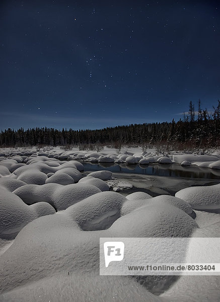 Nacht  Himmel  Landschaft  Schnee  Mondschein  Anordnung