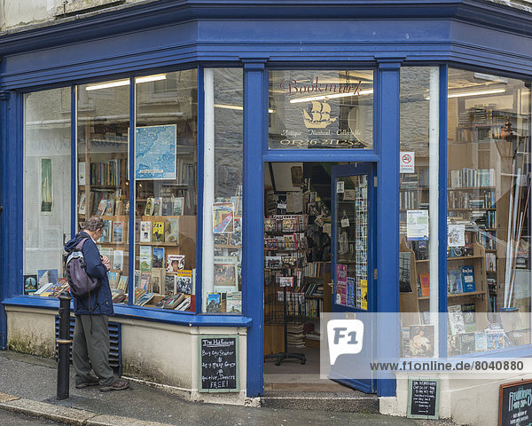Bookshop  Falmouth  Cornwall  England  United Kingdom