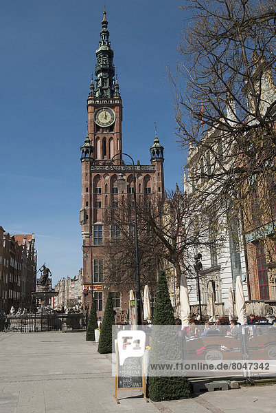 Poland  Main Town Hall in Long Market of Dluga Street  Gdansk