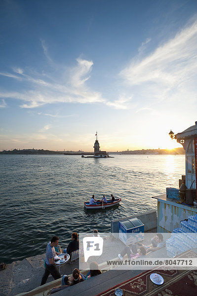 Truthuhn  Mensch  sehen  Menschen  Sonnenuntergang  Istanbul  Türkei