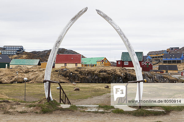 Whale jawbone arch  Paamiut  Greenland