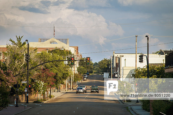 Street scene  Natchez  Mississippi  USA