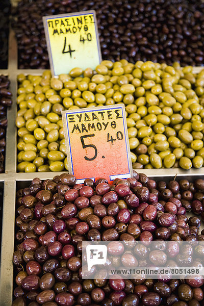 Blumenmarkt  Vielfalt  Olive  verkaufen  Griechenland  Thessaloniki  griechisch  Markt