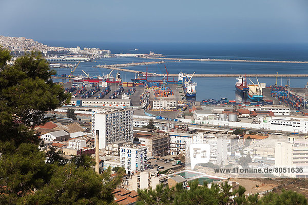 Algier  Hauptstadt  Hafen  Großstadt  Monument  Ansicht  Algerien