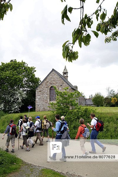 'This summer  1 500 walkers should take part to the 5th stage of the walking tour ''Tro Breizh''  a Catholic pilgrimage between Dol-de-Bretagne (Ille-et-Vilaine department) and Vannes (Morbihan department). 12/05/07'