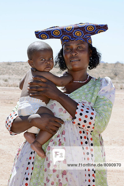 Herero-Frau mit Baby