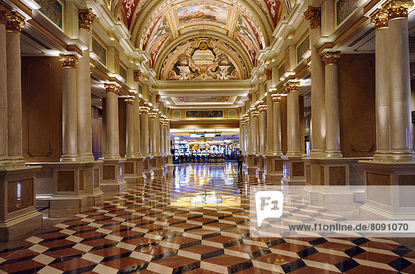 Flur vor Casino  5-Sterne-Luxushotel The Venetian Casino