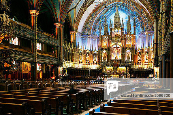 Notre Dame Basilica  Montreal  Quebec  Canada