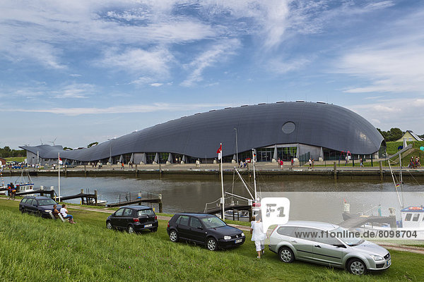 Walfisch-Gebäude am Hafen  Friedrichskoog  Schleswig-Holstein  Deutschland  Europa