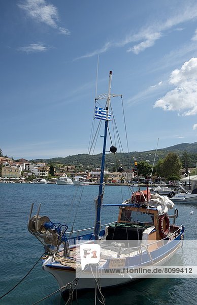 Hafen Europa Tradition Küste Boot Neuengland Korfu Griechenland Griechische Inseln Ionische Inseln