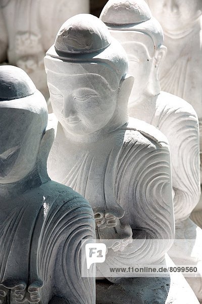 Stein Ende warten Marmor Südostasien Myanmar Amarapura Buddha