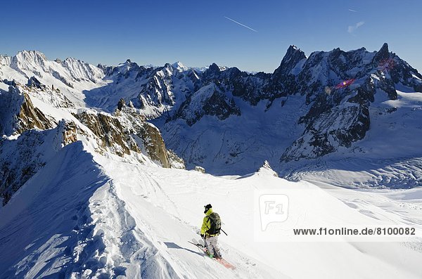 Vallee Blanche  Chamonix  Haute-Savoie  French Alps  France  Europe