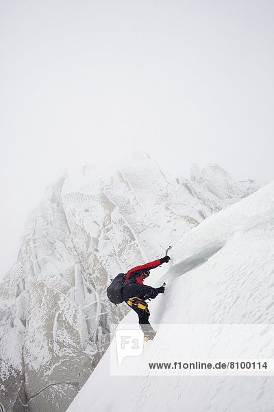 Frankreich  Europa  Eis  Französische Alpen  Chamonix  klettern  Haute-Savoie